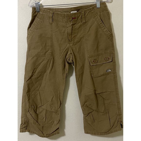 The North Face Pants - The North Face Women's Size 6 Golden Brown Casual Hiking Capri Pants 32" x 18"